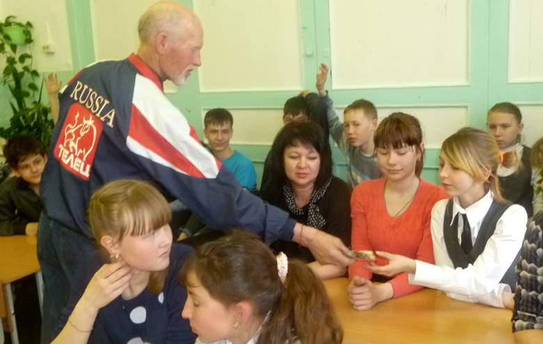 Во Всемирный день здоровья в Кунгурском районе школьники встретились с ветераном спорта Владимиром Малых