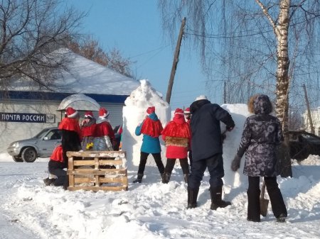 В Кунгурском районе состоялся 10 районный конкурс снежных фигур